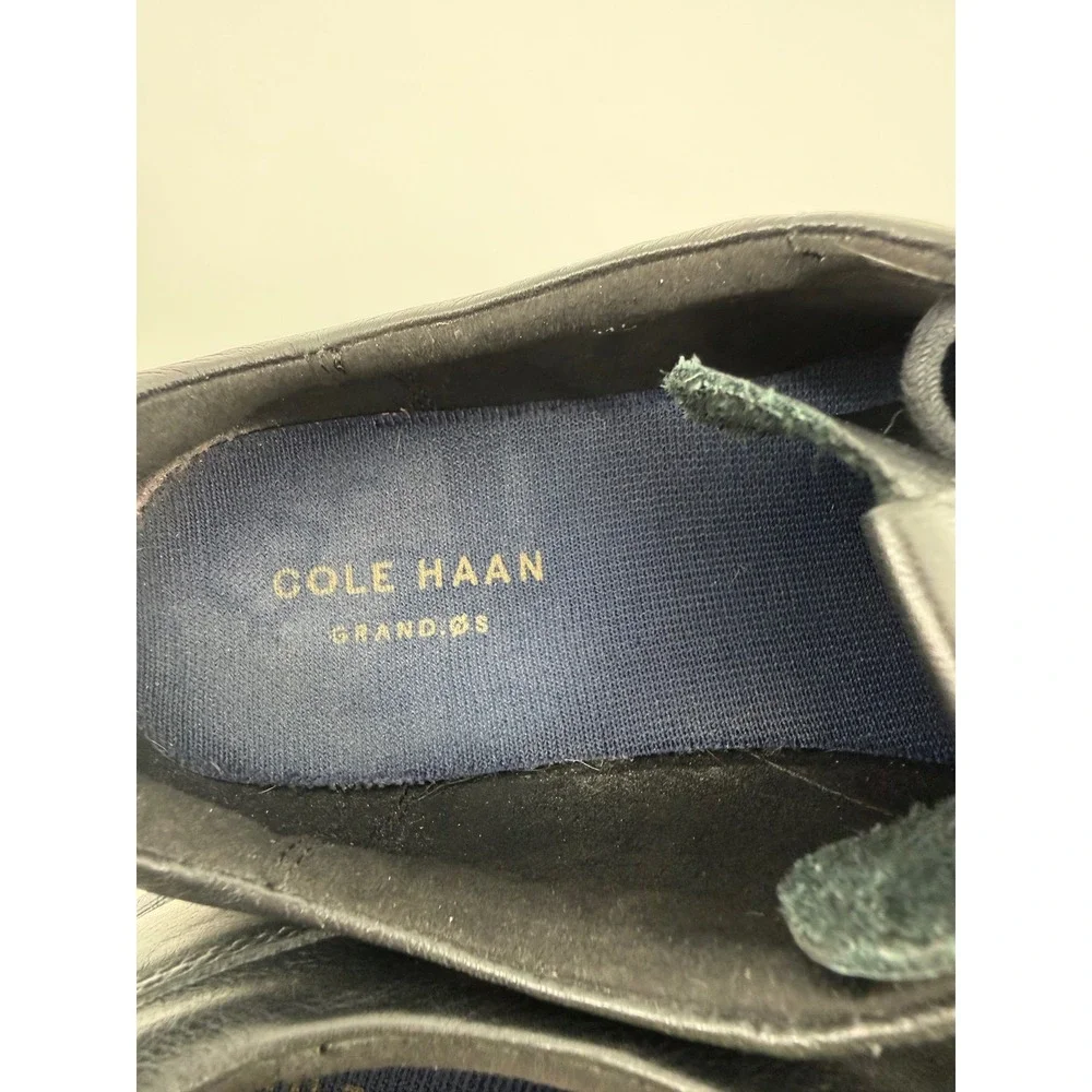 Cole Haan Grand OS Mens Black Leather Oxford Sneakers C27725 Size 10M
